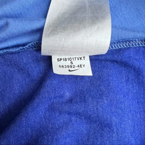 NIKE Dodgers Royal/Navy MLB Tri-Blend Raglan 3/4-Sleeve T-Shirt Size S… - Picture 9 of 9